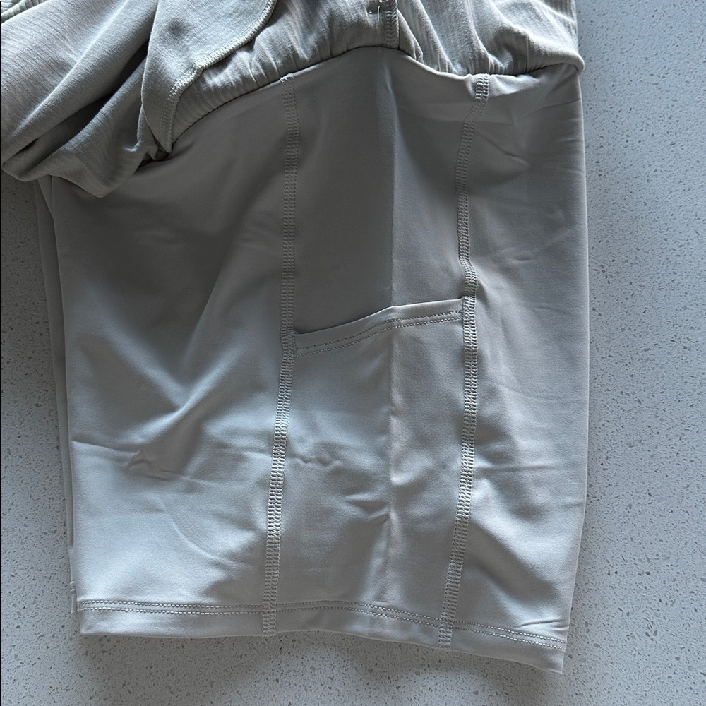 Ribbed High Rise Pocket A Line Skirt 14'' - Picture 9 of 9